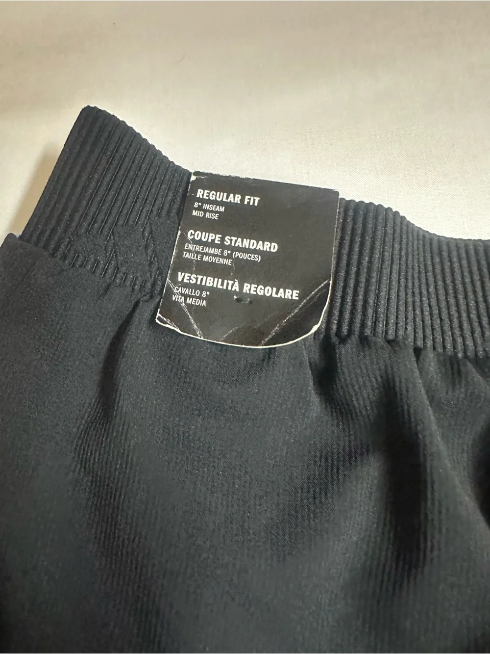adidas Black Athletic Shorts with Light Blue Stripes